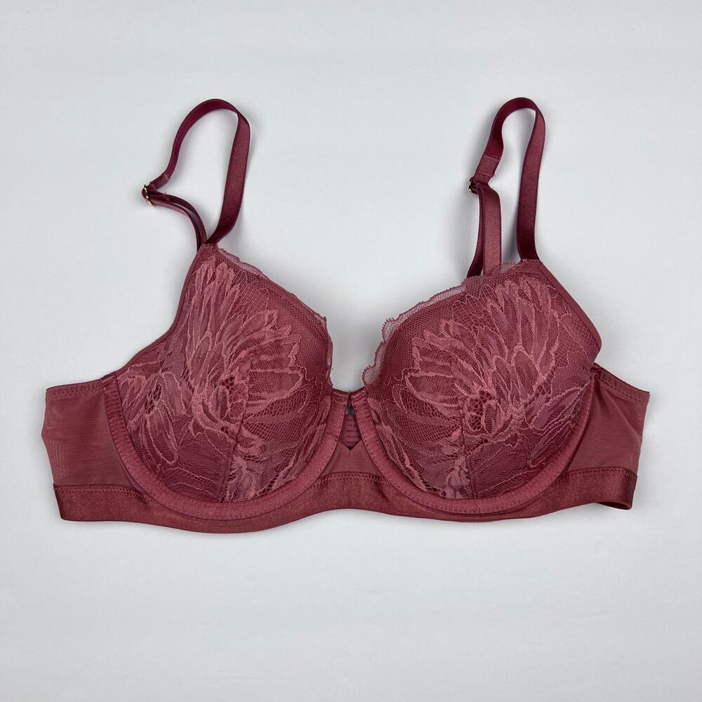 Soma Bra Womens 34B Perfect Coverage Lightly Lined Pink Lace Underwired Romantic